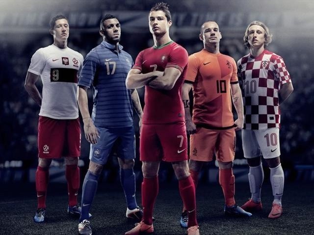 Koszulki reprezentacji na Euro 2012 stworzone przez firmę Nike