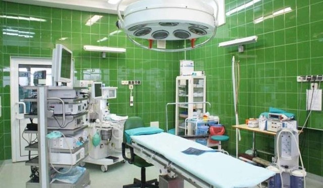 Sala operacyjna szpitala w Siemiatyczach.