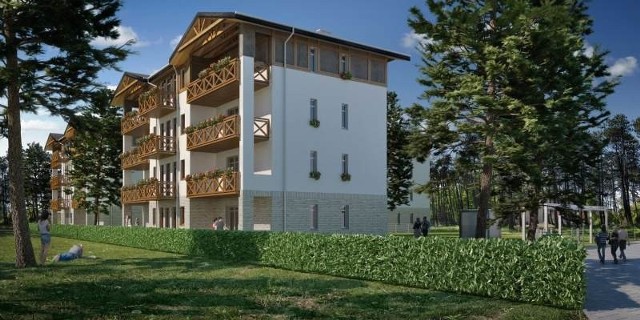 Mielno Holding Rezydencja Park II nawiązuje do lokalnej mieleńskiej architektury