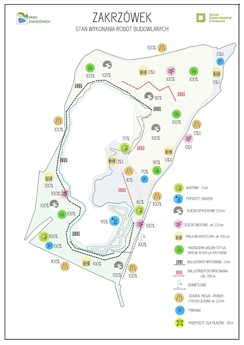 Kraków. Kąpielisko na Zakrzówku i park nie w tym roku, ale za to są mapy