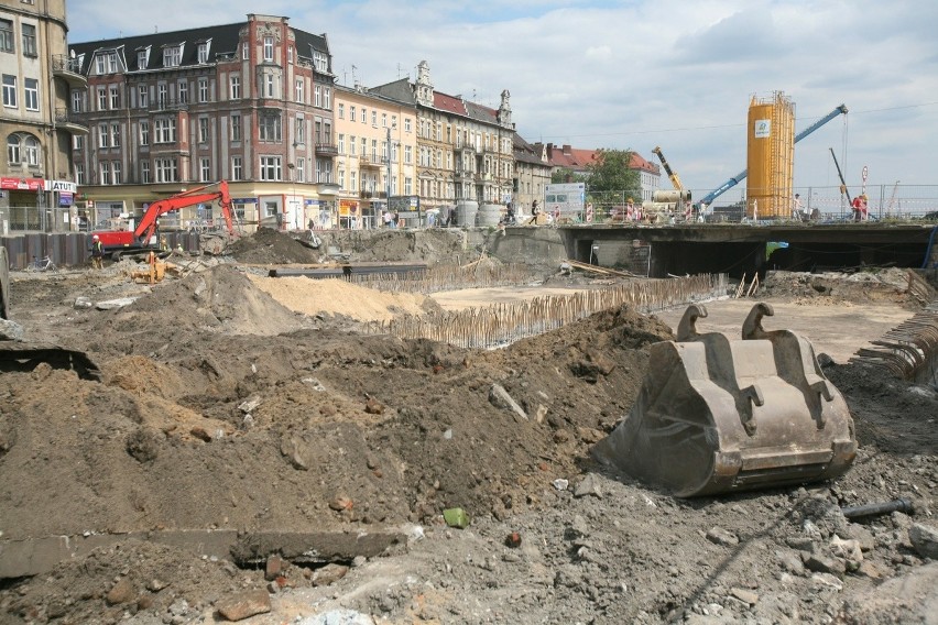 Budowa DTŚ w  Gliwicach trwa. Bardzo możliwe, że teraz trasa...