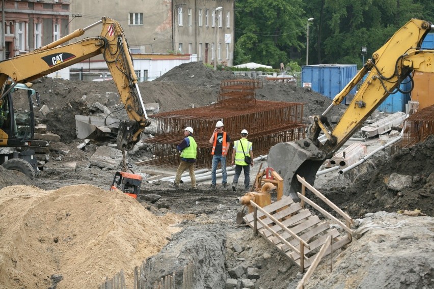 Budowa DTŚ w  Gliwicach trwa. Bardzo możliwe, że teraz trasa...