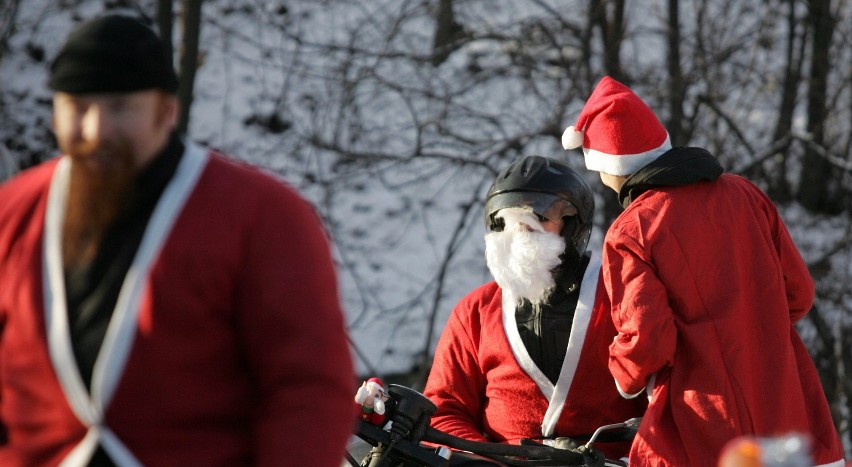 Mikołaje na motocyklach w Rudzie Śląskiej [ZOBACZ ZDJĘCIA]