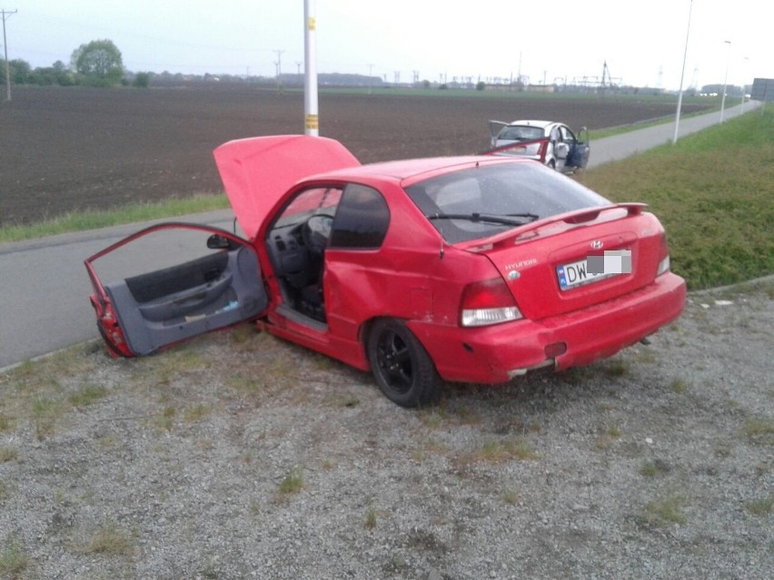 Wypadek na wschodniej obwodnicy Wrocławia. Tworzą się korki [ZDJĘCIA]