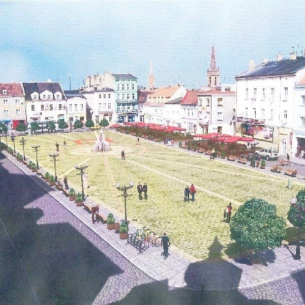 Tak wyobrażają sobie inowrocławski Rynek  projektanci. Ratusz do 8 bm. czeka na opinie  mieszkańców pod adresem:  rozwoj@inowroclaw.pl.