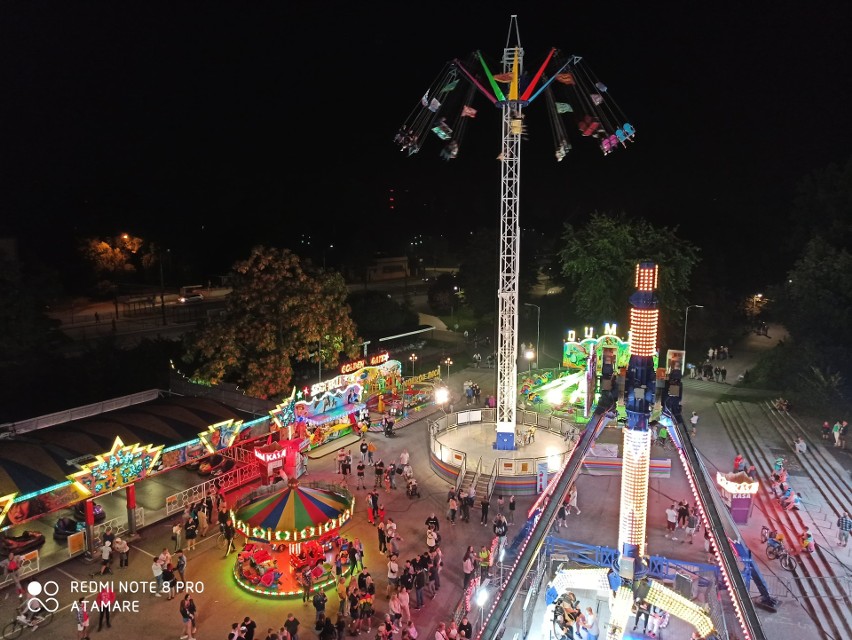 Lunapark w Sosnowcu nocą jak La Vegas....