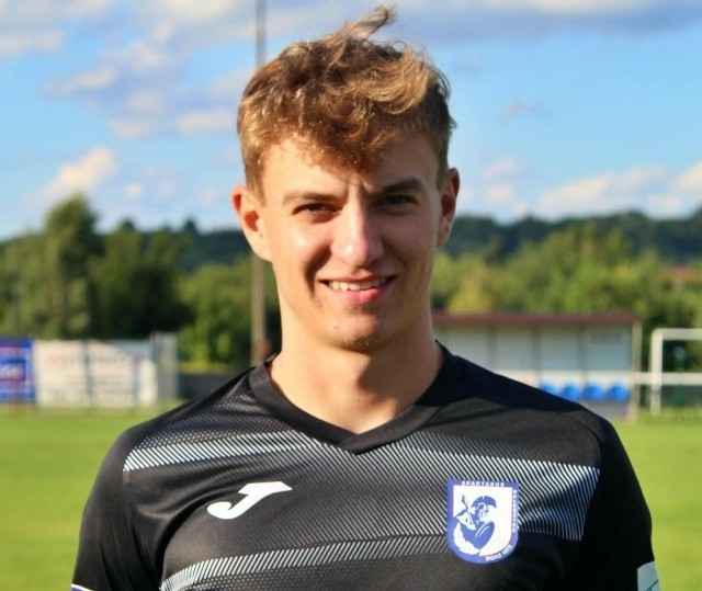 Wiktor Brożyna przed rundą wiosenną trafił do ŁKS Łagów ze Spartakusa Daleszyce, klubu z czwartej ligi