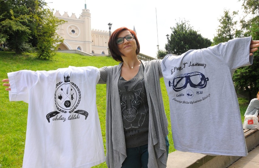 Monika Jeremicz projektuje koszulki z lubelskimi motywami