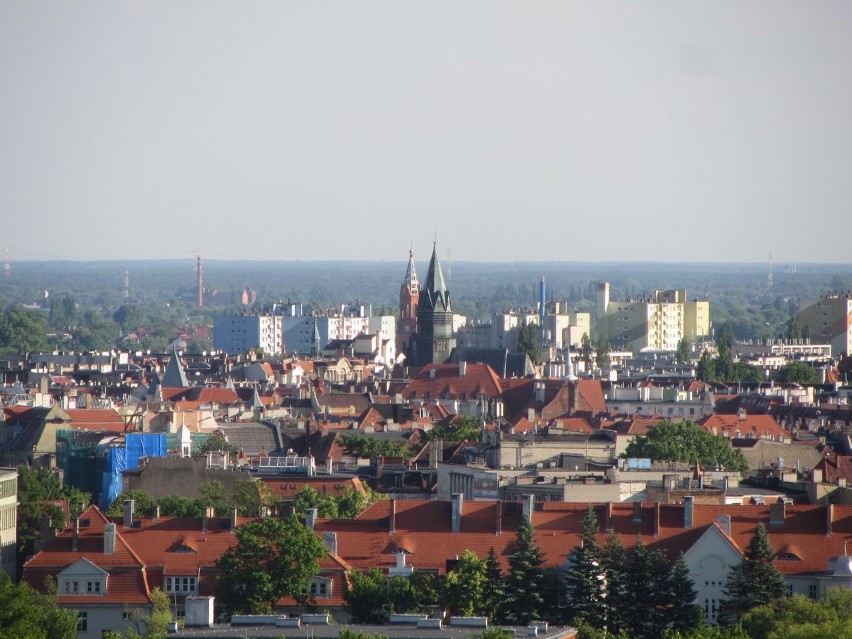 Poznań z góry. Panorama miasta z Nobel Tower