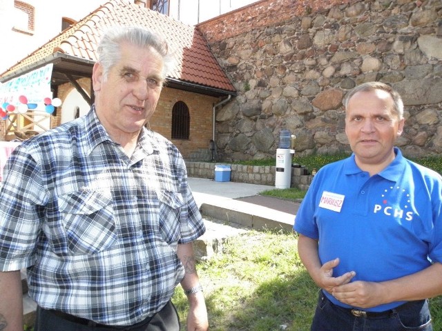 Ignacy Guenther (z lewej) i Mariusz Brunka mieli okazję pogawędzić na pikniku obywatelskim