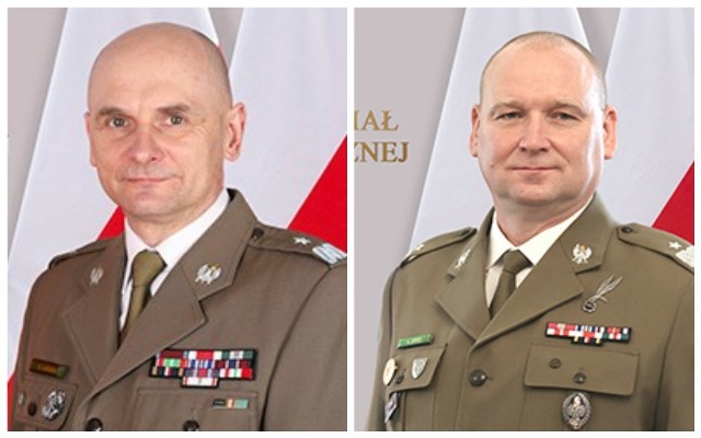 Gen. bryg. SG Adam Jopek (z prawej) zastąpił na stanowisku komendanta Karpackiego Oddziału Straży Granicznej w Nowym Sączu gen. Stanisława Laciugę, który przeszedł na emeryturę