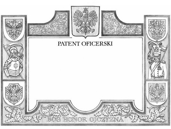 Tak będzie wyglądał patent oficerski.