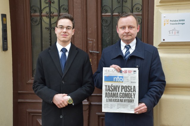 Konferencję zorganizowano pod biurem poselskim Gomoły w Opolu