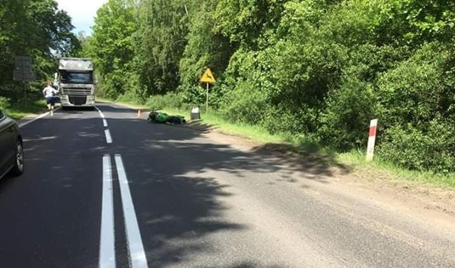 Do zderzenia samochodu osobowego z motocyklem doszło na...