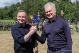 Andrzej Duda odwiedził Marijampole na Litwie. "Przesmyk suwalski to ziemia strzeżona przez najsilniejszy sojusz obronny na świecie"