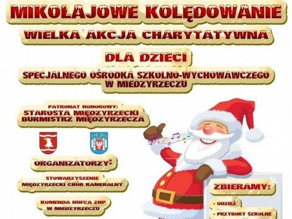 Akcja  "Mikołajowe Kolędowanie&#8221; zostanie podsumowana podczas koncertu kolęd i pastorałek, który odbędzie się w środę, 11 stycznia, o 18.00 w internacie ośrodka przy ul. Pamiątkowej.