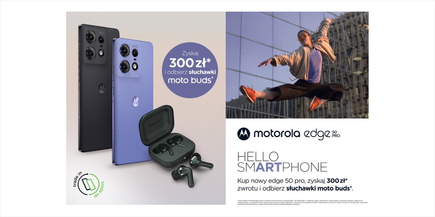 Nowe smartfony Motorola serii edge 50. Super promocje na start sprzedaży modelu motorola edge 50 pro!