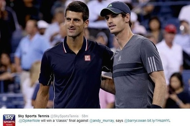 Novak Djoković i Andy Murray. Znów wygra Serb? (fot. screen z Twitter.com)