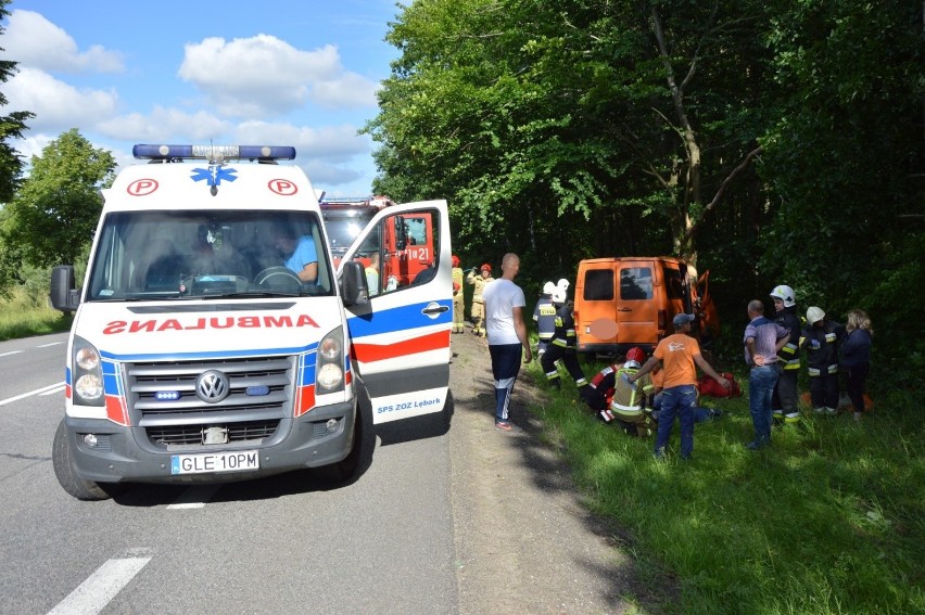 Wypadek w Lęborku 23.06.2020 na drodze krajowej nr 6