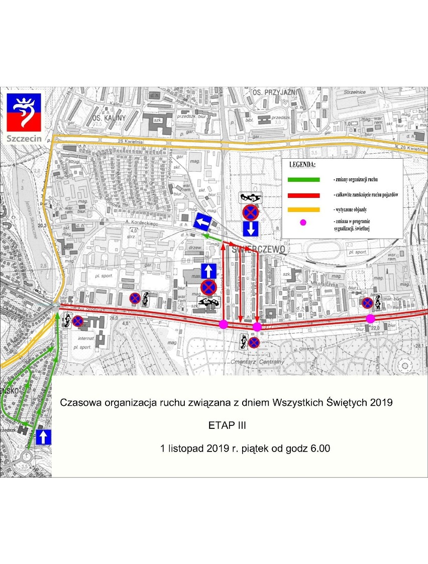 WSZYSTKICH ŚWIĘTYCH 2019 w Szczecinie. Komunikacja miejska, parkingi i zmiany w ruchu na 1 listopada