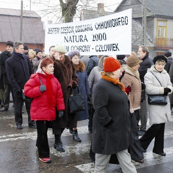 Poniedziałkowa pikieta miała na celu zasygnalizowanie potrzeby budowy obwodnicy wokół Bielska