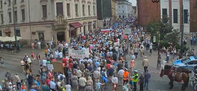 Marsz KOD w Krakowie 4 czerwca 2016