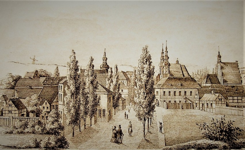 2. Ulica Gdańska piórkiem Carla Wilhelma Bellacha z 1840...