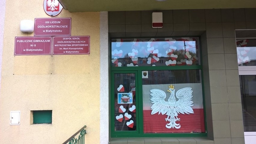 Najładniejsze dekoracje niepodległościowe w Białymstoku