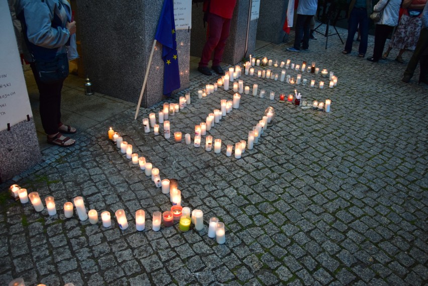 Piąty dzień protestu przed Sądem Rejonowym w Zielonej Górze.