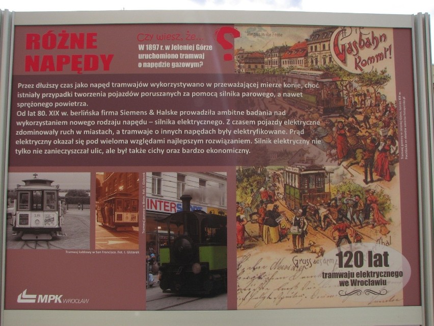 Wystawa "120 lat tramwaju elektrycznego we Wrocławiu" do...