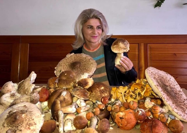 Monika Bankiewicz ma rękę do zbierania grzybów.