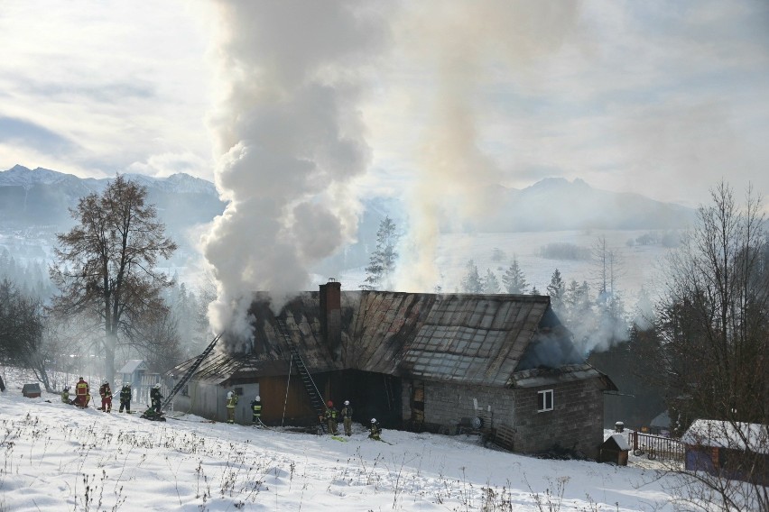 Pożar domu na zakopiańskiej Zoniówce