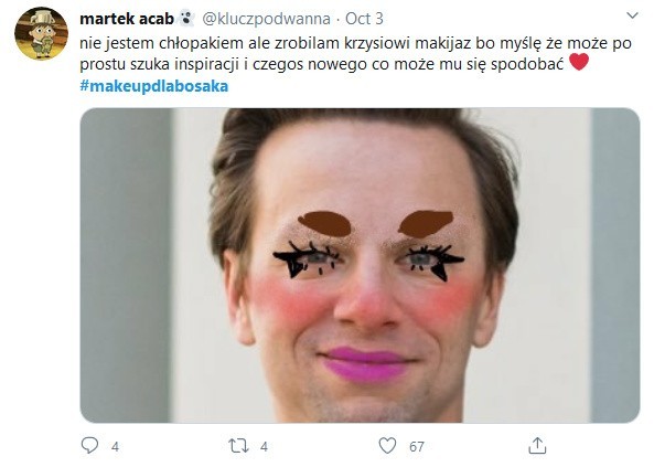 Krzysztof Bosak makijażu nie nosi. Ale internet go prosi....
