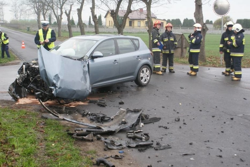 Wypadek w Czajkowie pod Kaliszem. We wtorek rano zderzyły...