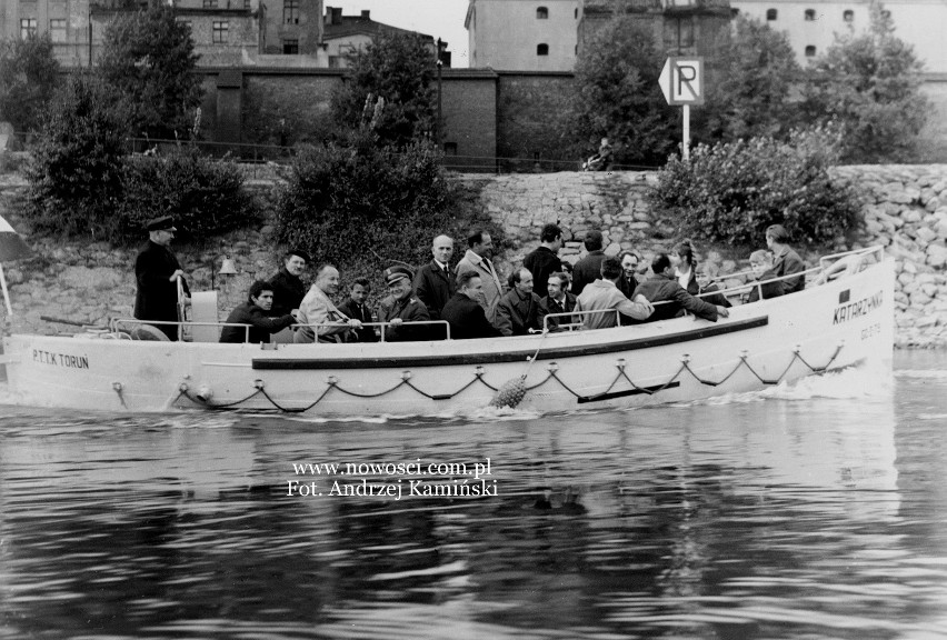 Pierwszy rejs "Katarzynki" jesienią 1968 roku.