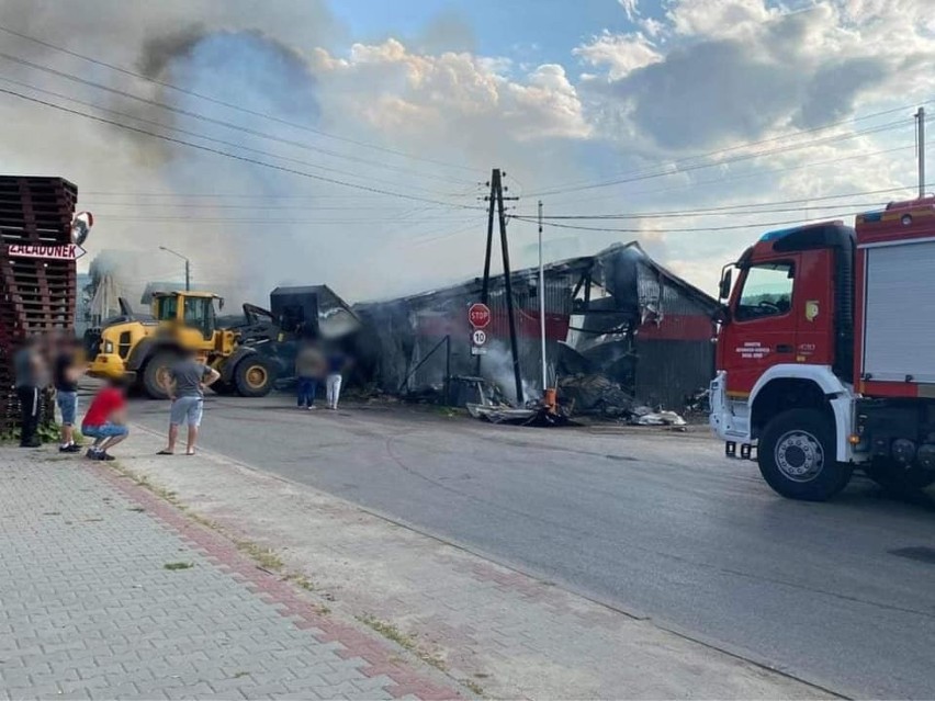 Groźny pożar tartaku w Bystrej Podhalańskiej 