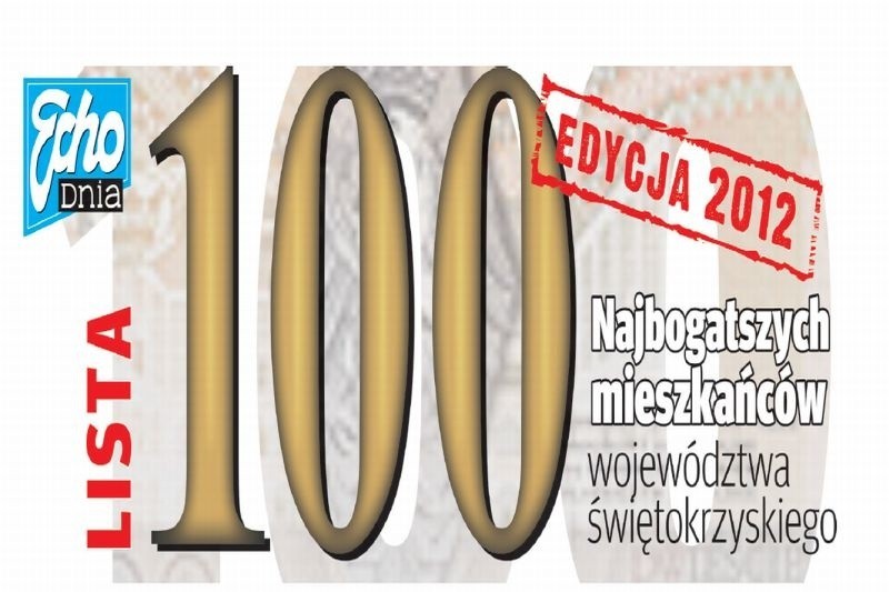 Lista 100 najbogatszych mieszkańców Świętokrzyskiego 2012. Zobacz kim są 