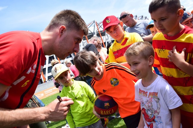 Na Stadionie Miejskim w białymstoku odbył się trening z Tomaszem Frankowski i Tarasem Romańczukiem