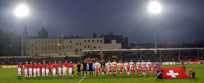 Reprezentacja Polski w piłce nożnej U20 podjęła na stadionie...