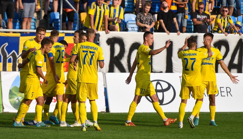Fortuna 1. Liga. Remis w Gdyni. Ogromny pech żółto-niebieskich! Gdynianie tracą zwycięstwo w 90 minucie meczu!
