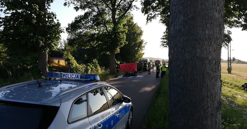 Śmiertelny wypadek na drodze w Objeździe. Zginął motocyklista