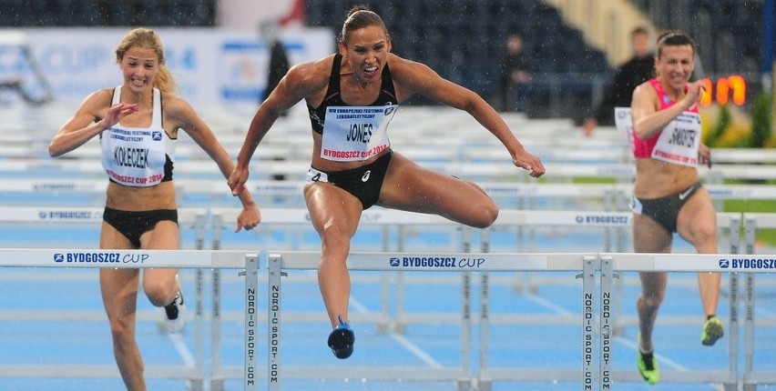 Europejski Festiwal Lekkoatletyczny. Lolo Jones wygrała ale narzekała na deszcz [zdjęcia]