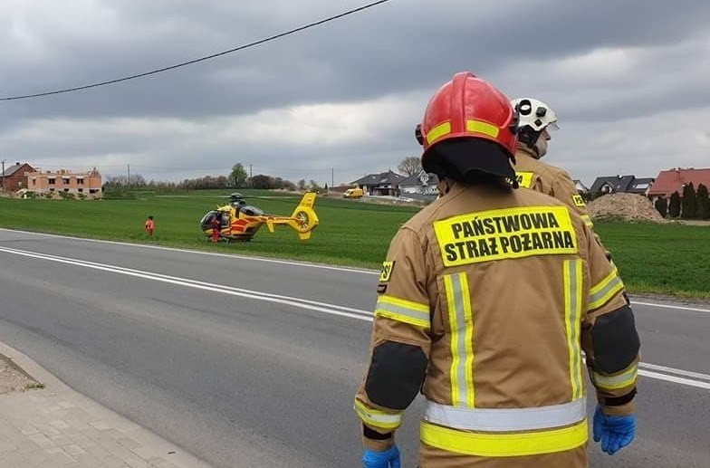 Wypadek na DK 45 w Długomiłowicach. Jedna osoba ranna