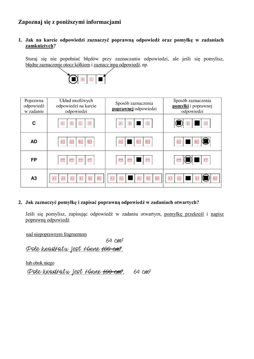 Egzamin ósmoklasisty 2019 MATEMATYKA