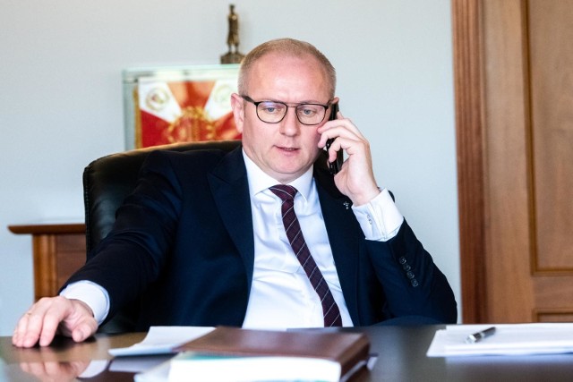 Łukasz Mikołajczyk, wielkopolski wojewoda. Z nieoficjalnych informacji wynika, że może on zastąpić na stanowisku ministra edukacji narodowej.