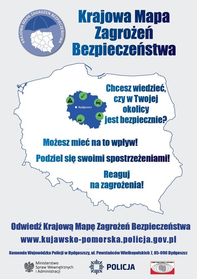 Aby podzielić się swoimi spostrzeżeniami poprzez KMZB, należy wejść na stronę: www.kujawsko-pomorska.policja.gov.pl