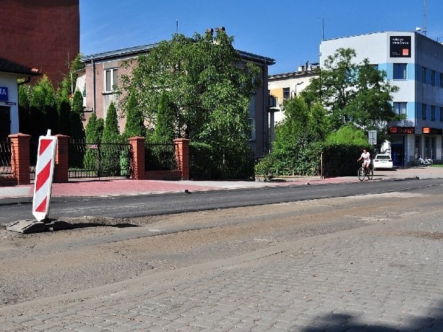 Na ulicy Sokolej w Tarnobrzegu kierowcy muszą się liczyć z utrudnieniami.