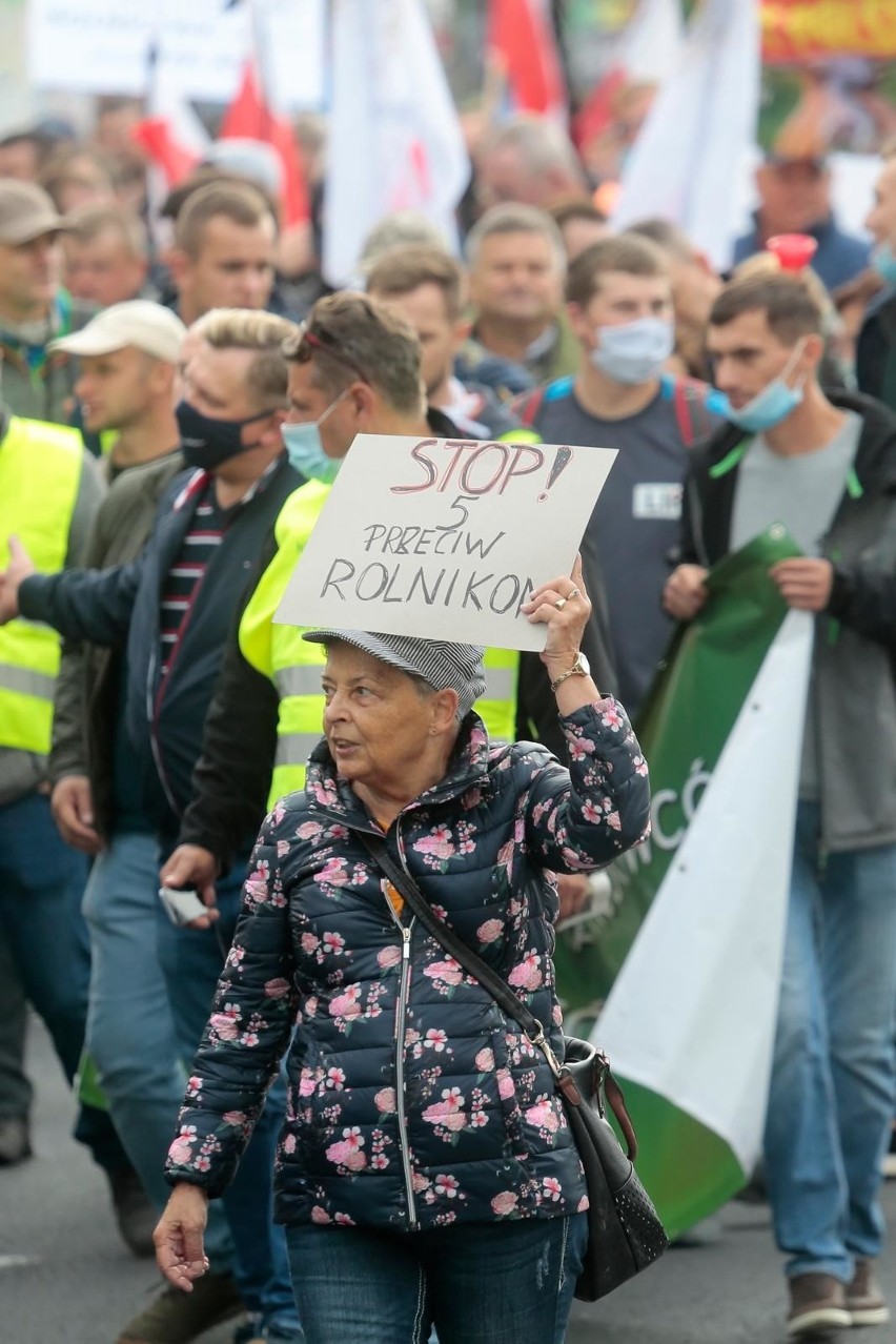 Protest rolników 30 września 2020 w Warszawie
