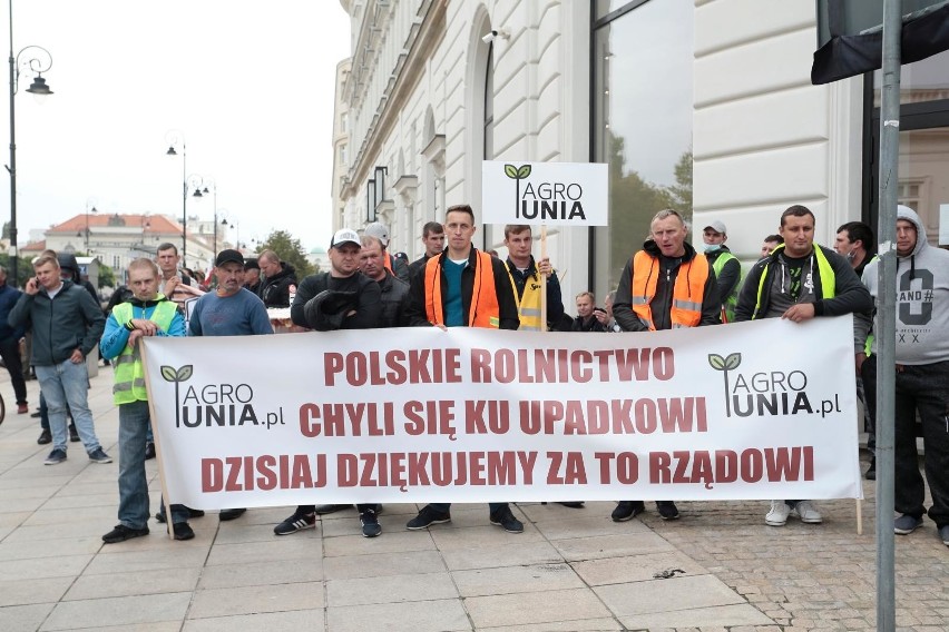 Protest rolników 30 września 2020 w Warszawie