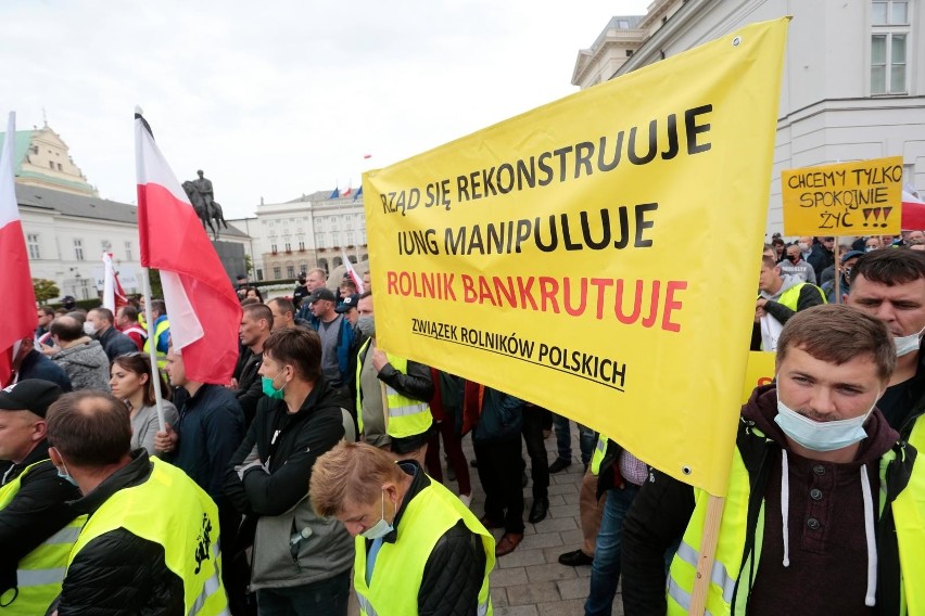 Protest rolników 30 września 2020 w Warszawie